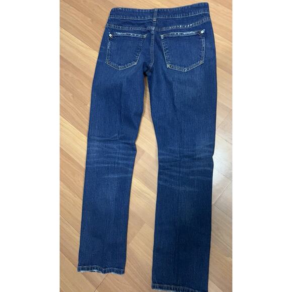 Pilcro Anthropologie Relaxed Straight Fit Jeans Womens Size 26P Distressed - Picture 3 of 15